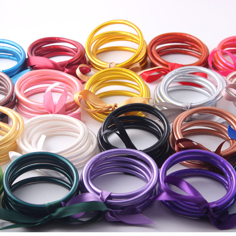 PVC silicone rice bead series bracelet (Minimo de Compra 2) MIC-ShangC004