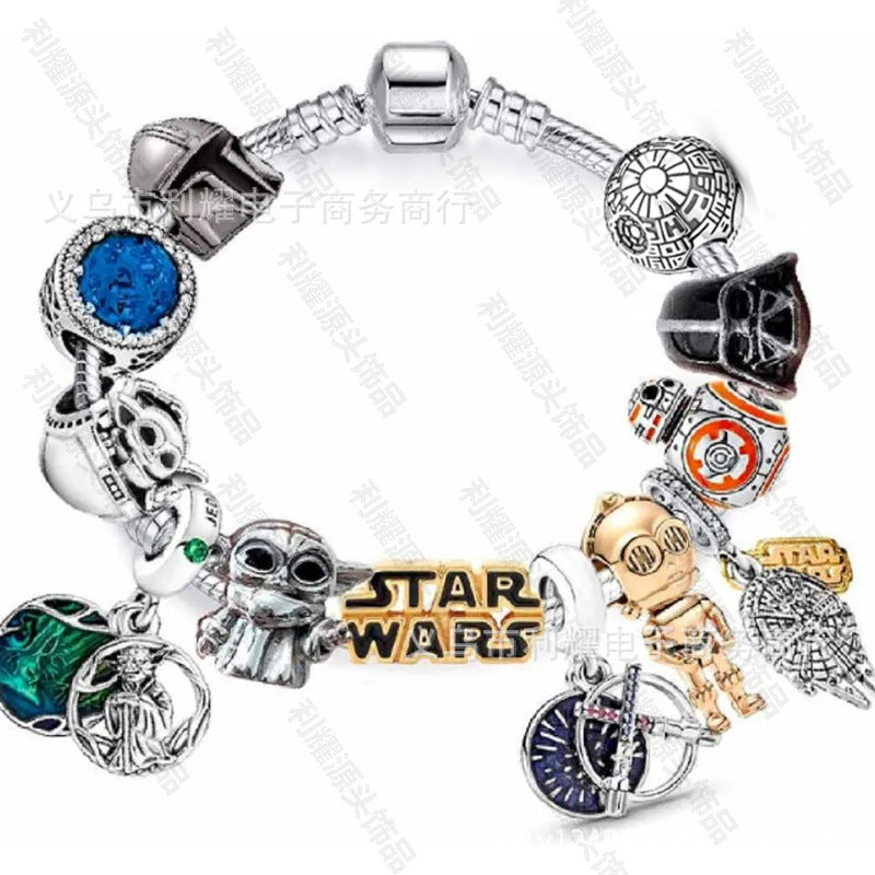 Alloy DIY Pandora Cartoon Bracelet MIC-LiY032