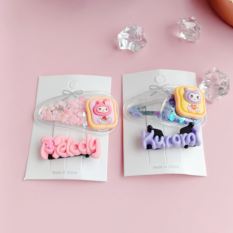 Resin cartoon cute hair clip (Minimo de compra 12) MIC-ZiZ003