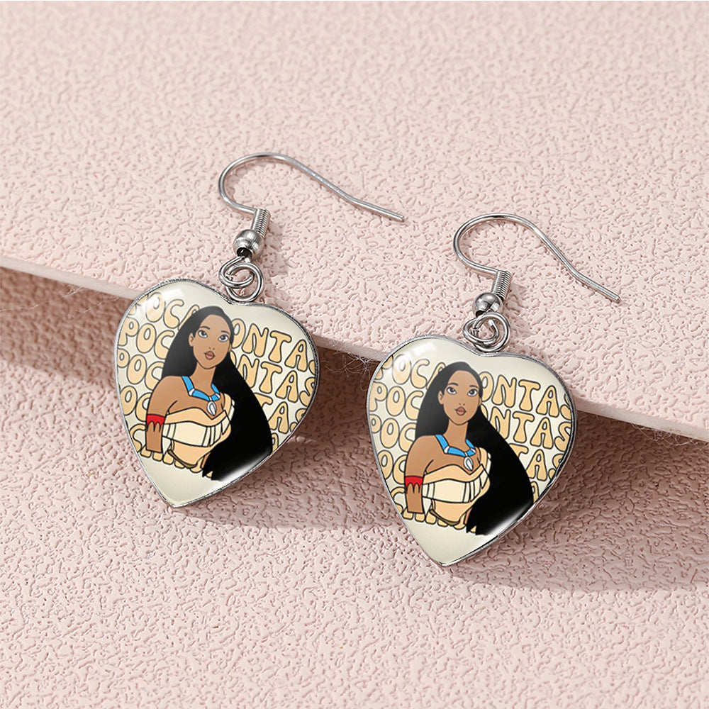 Alloy Beauty and Beast Earrings (Minimo de compra 5) MIC-XiangL115