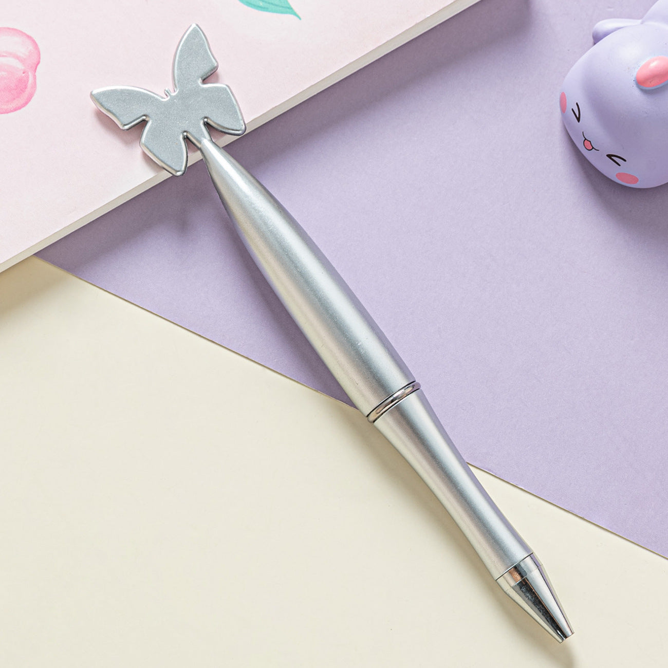 Ballpoint Pen Plastic Butterfly Rotating Gel Pen HongD001