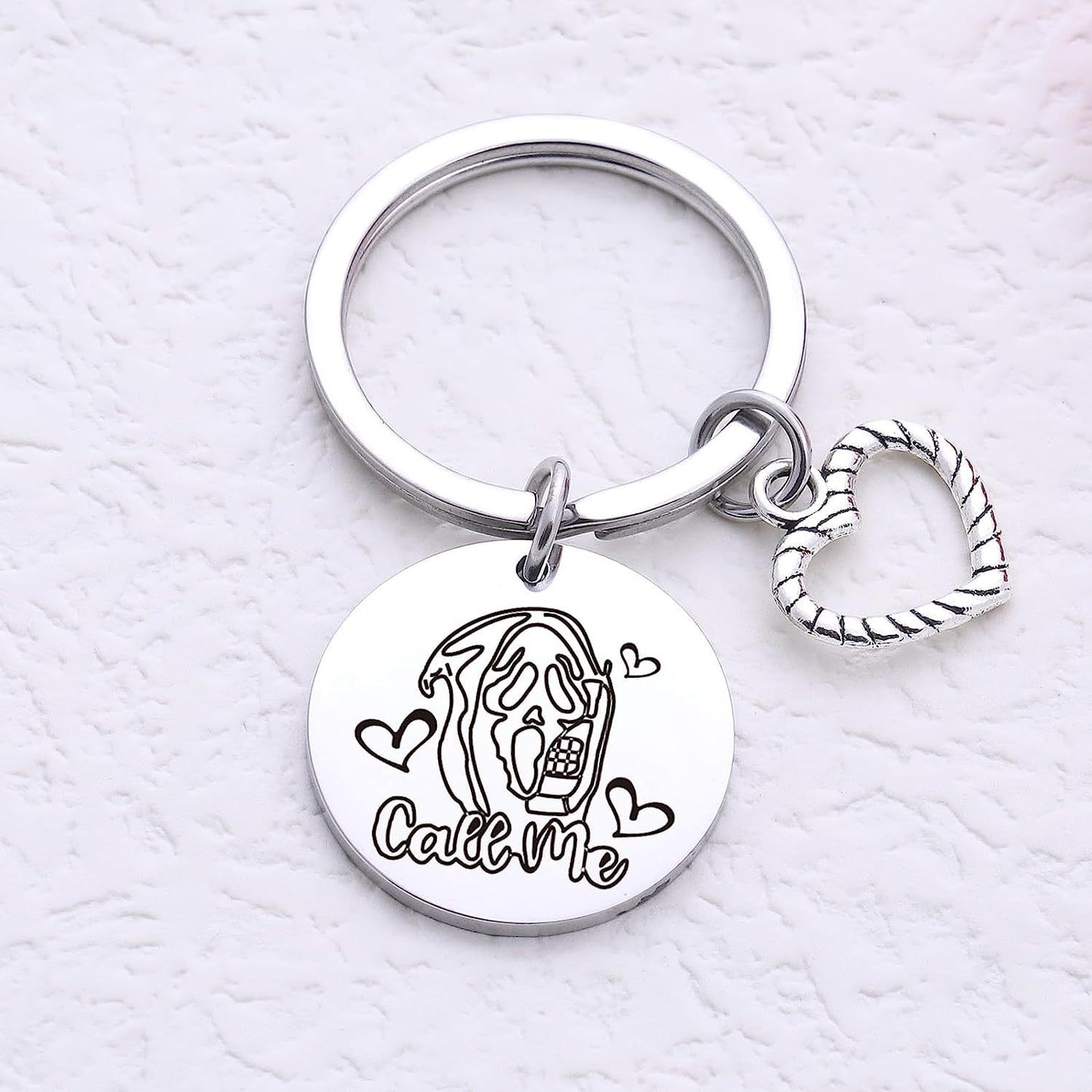 Stainless steel Halloween series keychain MYA-XinJ004