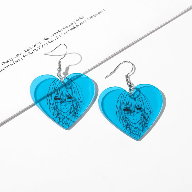 Cute Cartoon Acrylic earrings MIC-XueP004