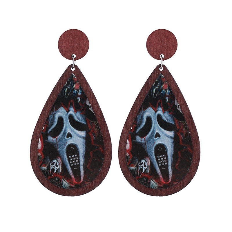 Alloy acrylic horror party earrings MIC-ChouT055