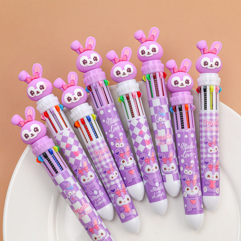 Plastic Cartoon Rabbit Press Gel Pen dichen003