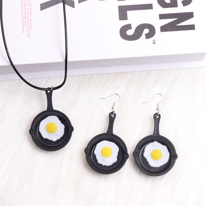 Acrylic Egg Earrings MIC-DuA083