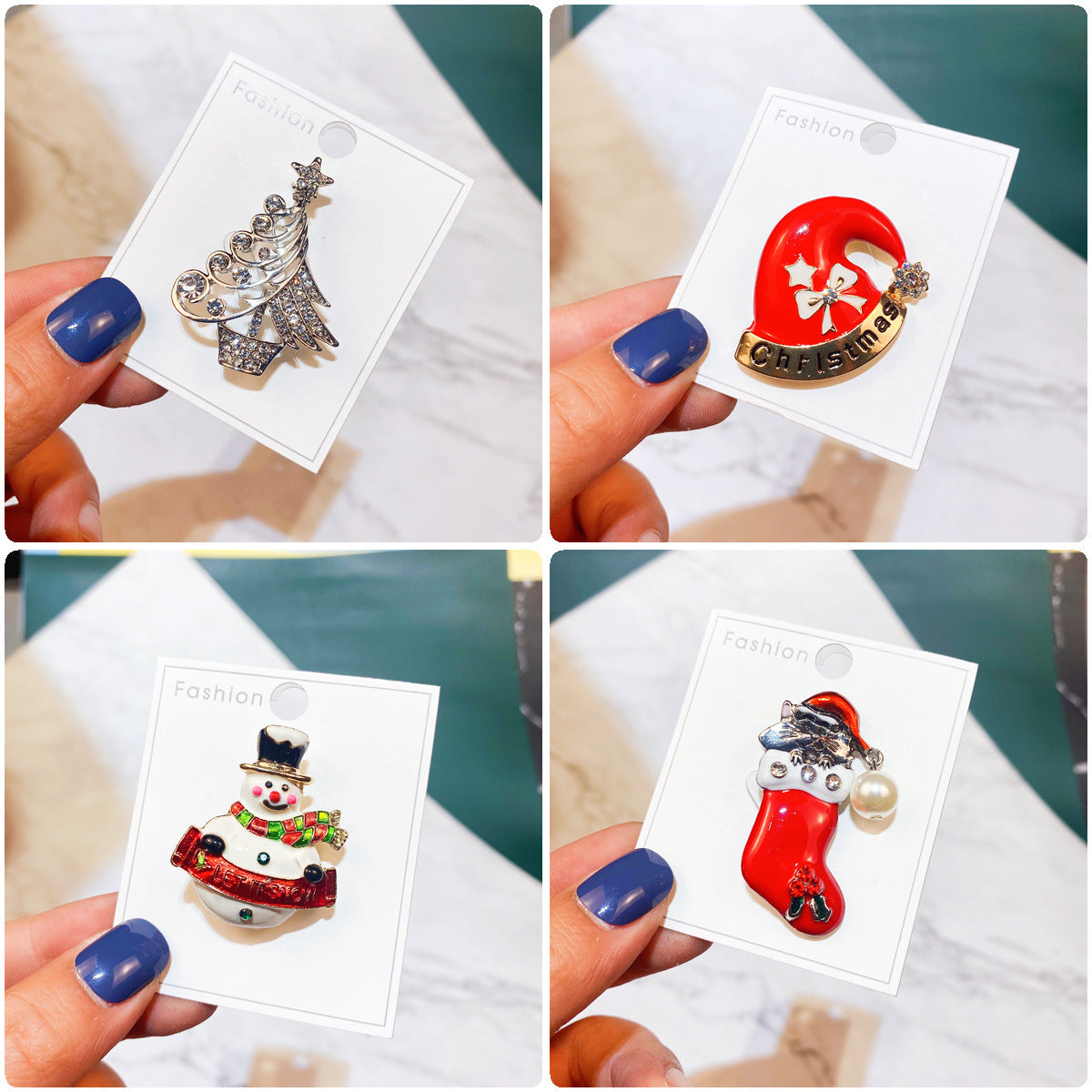 Alloy Santa Claus brooch (Minimo de compra 2) MYA-YiM044