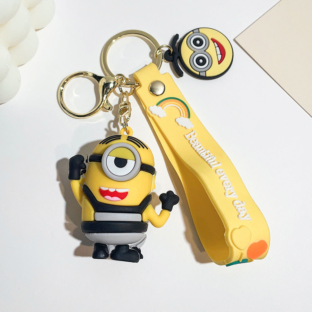 PVC cartoon yellow cute keychain MYA-QiC038