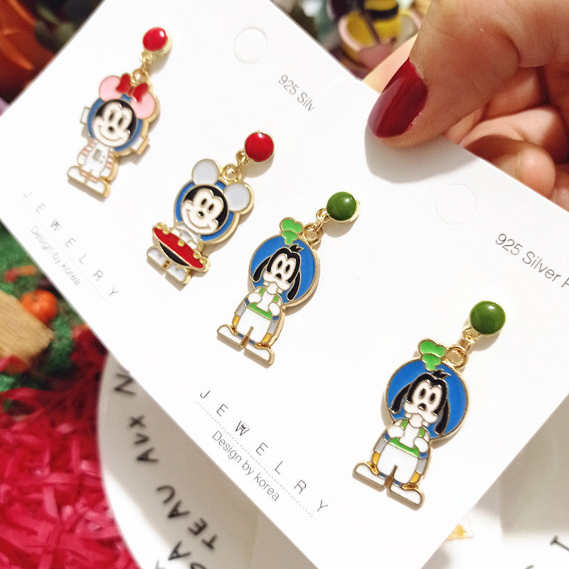 Alloy cartoon cute astronaut earrings MYA-XingJ072