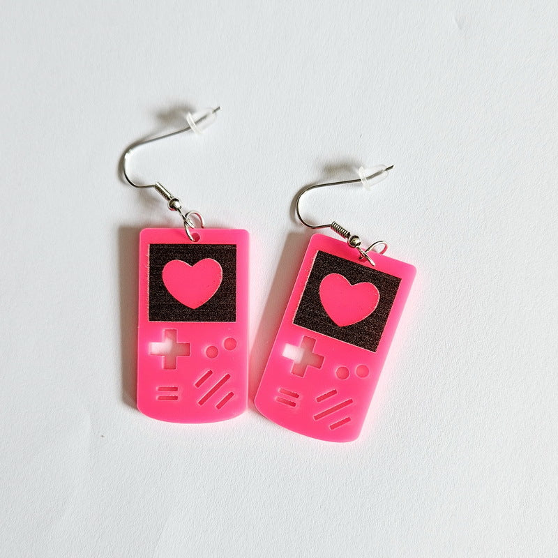 Acrylic Love Game Machine Earrings MIC-XueP133