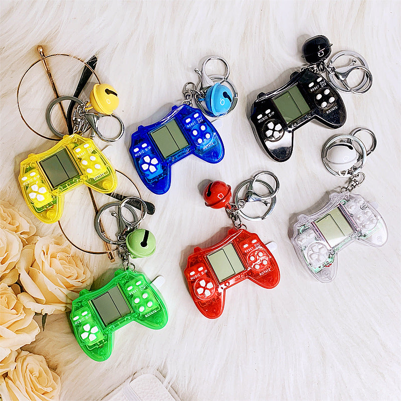 Retro Mini Tetris Handle Game Console Kids Gift Keychain DMF004