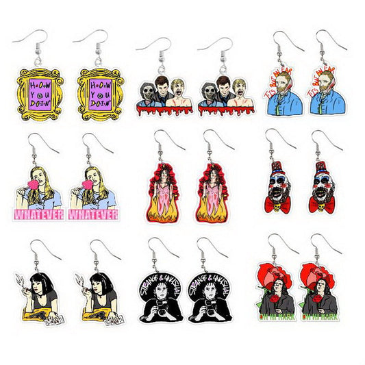 Cute Cartoon Acrylic earrings MIC-XueP009