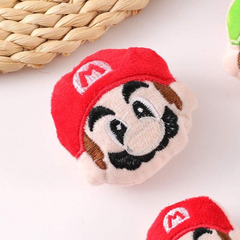 Plush cartoon cute Mario brooch MIC-ZhanY003