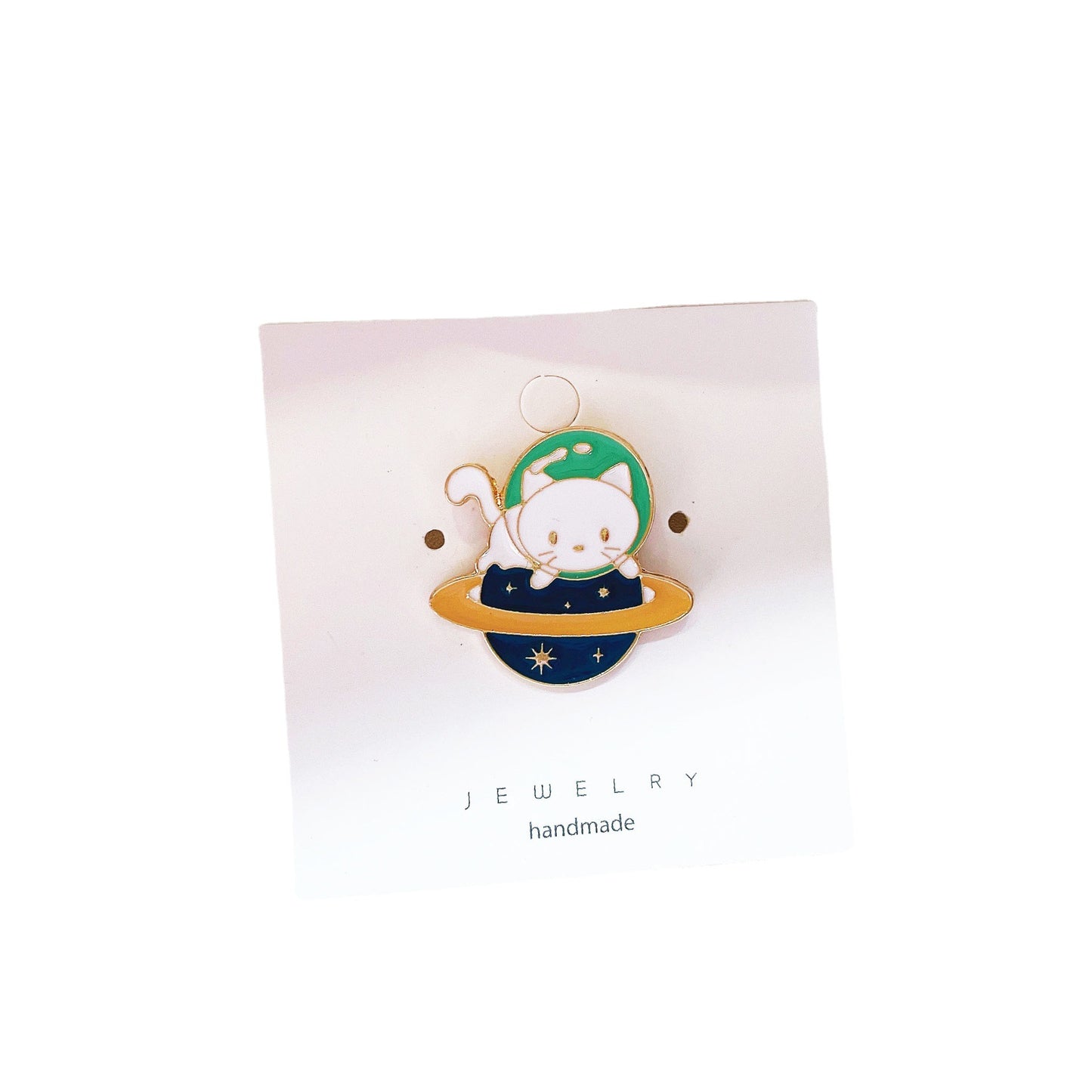 Alloy starry sky cat brooch MIC-KaL021