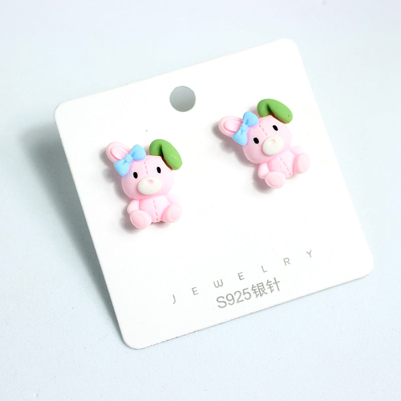 2023 Cute Cartoon earrings Minimo de Compra 2) MIC-PingH002