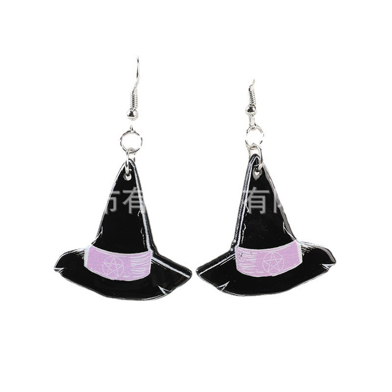 Resin Halloween Witch Earrings (Minimo de Compra 2) MIC-YouY029