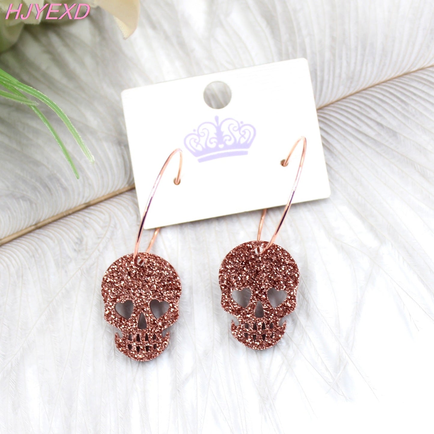 Acrylic skull earrings Minimo de compra 5 MIC-XiaoY005