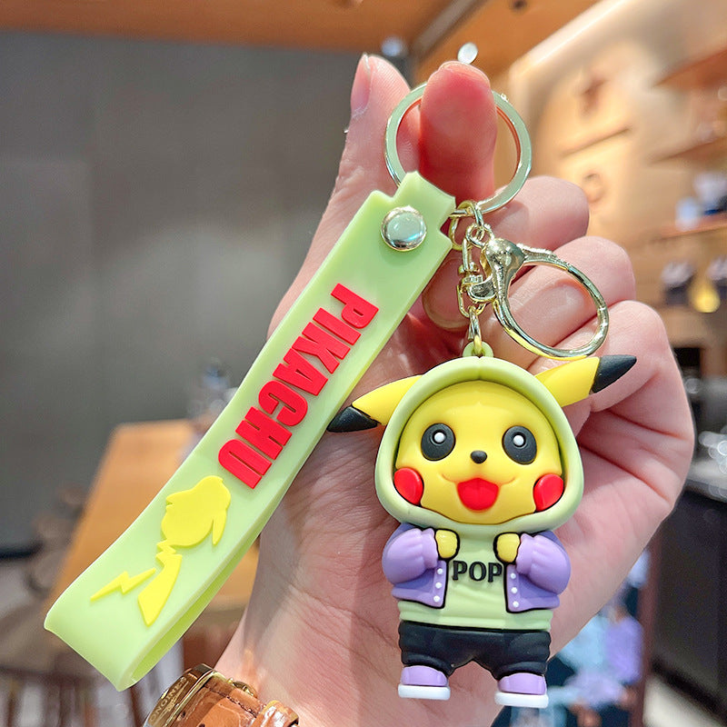 PVC cartoon Pikachu modified keychain MIC-XuanW011