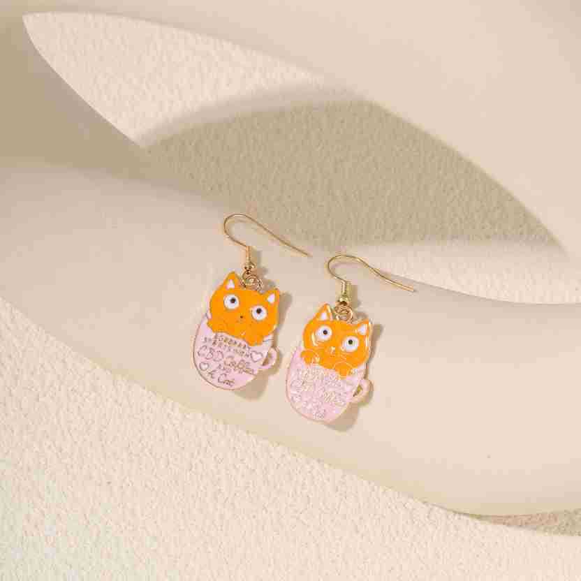 Alloy cute kitten earrings (Minimo de compra 2) MIC-KuL001