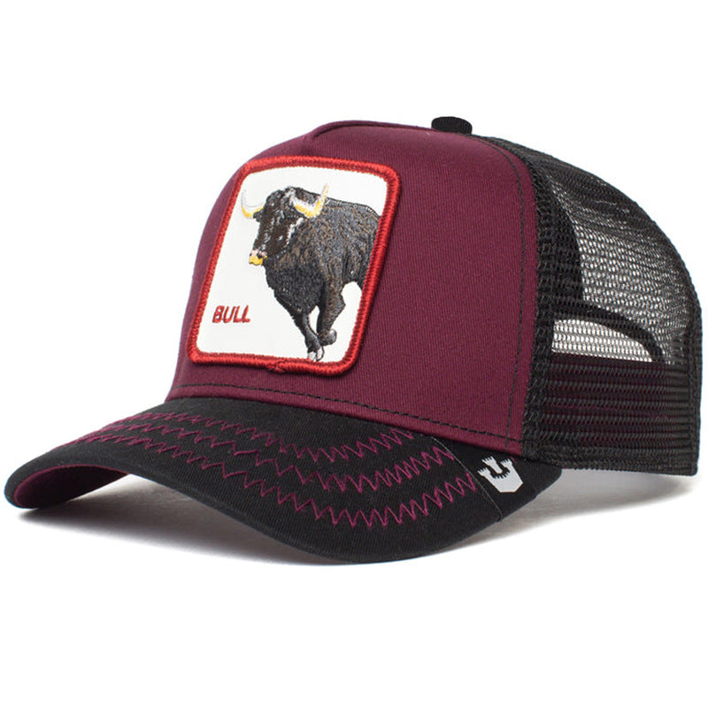 Cotton cartoon black leopard rooster Baseball cap MYA-JingK014