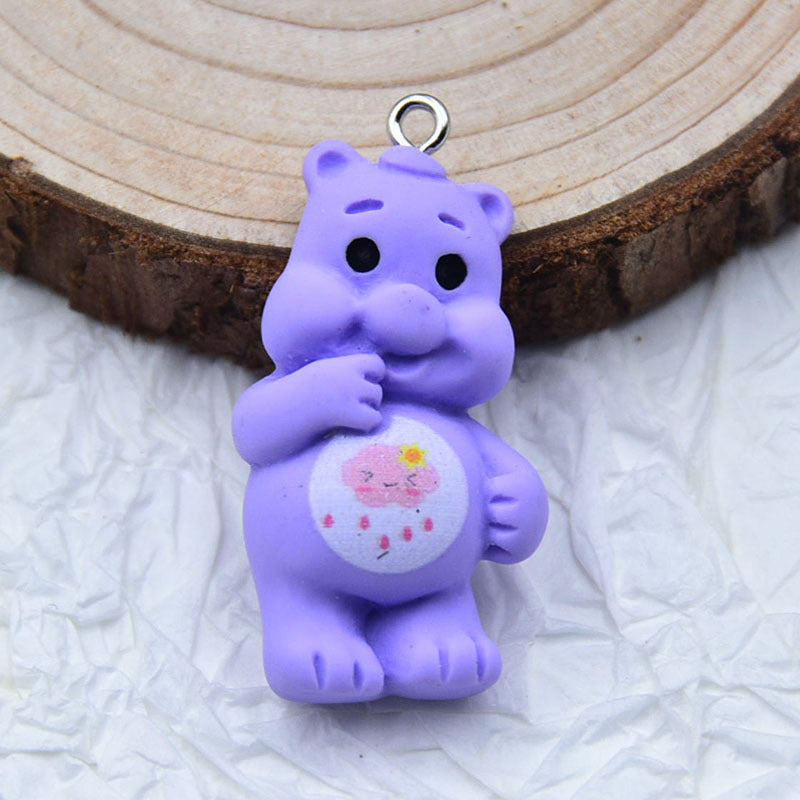 Resin Rainbow Bear Accessories MIC-ZhiB008