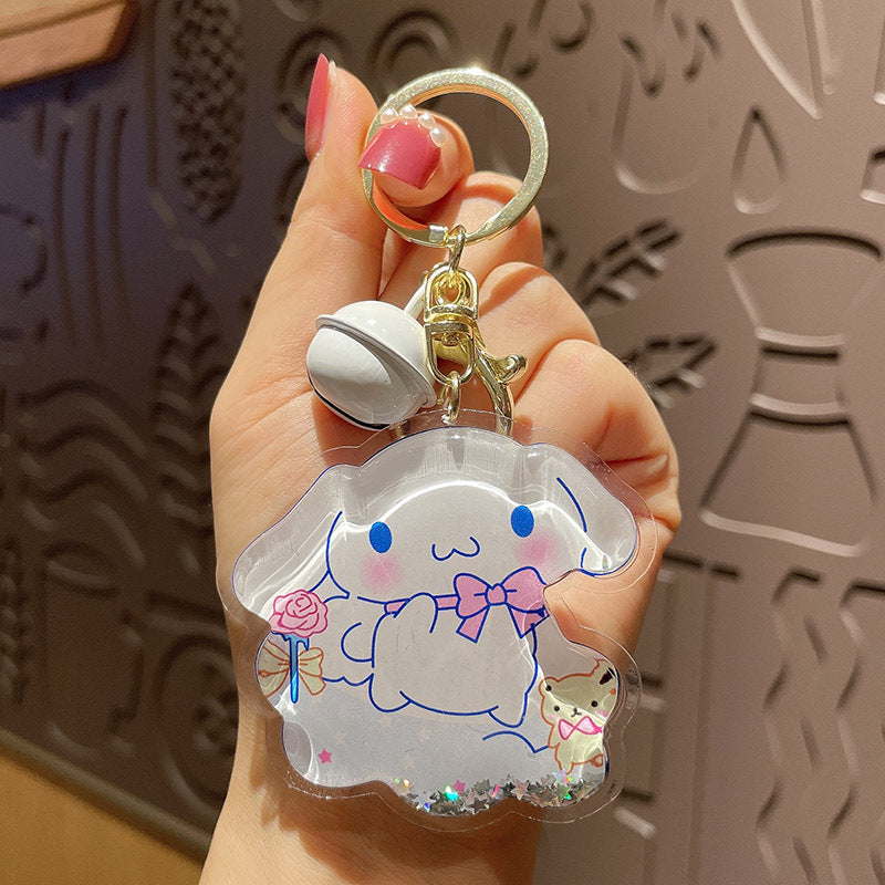 cartoon into oil kitten duck bear keychain（M）MXiong003