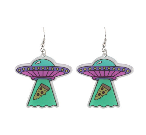 Acrylic alien earrings MIC-ChouD031