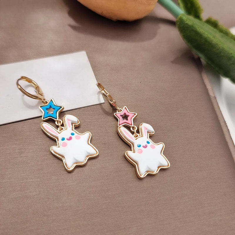 Alloy cute rabbit earrings MYA-BLD094