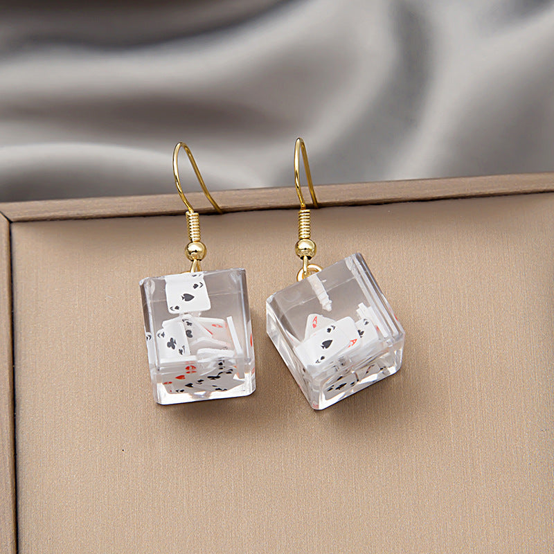 Alloy animal fried egg earrings MIC-MDD007