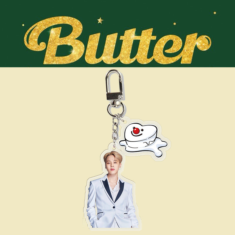 Acrylic BUTTER keychain MIC-XingY002