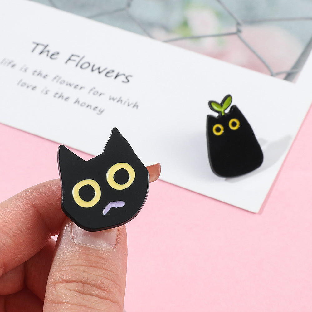 Alloy black cat brooch (Minimo de Compra 10) MIC-ShengY009