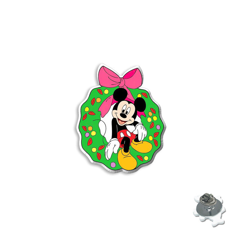 Alloy cartoon Christmas brooch (Minimo de compra 5) MIC-XiangL098