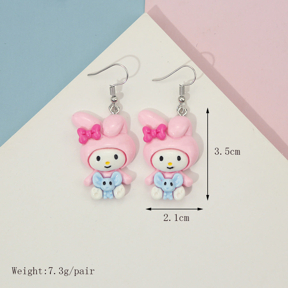 Alloy cartoon animal earrings MIC-NiQ016