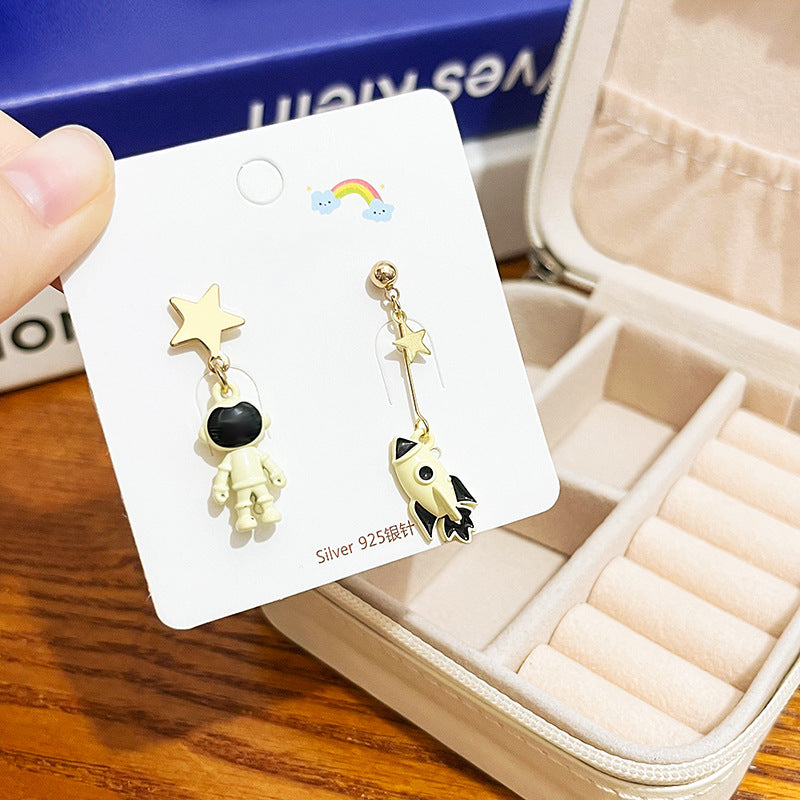 Alloy panda cat earrings MIC-HongC011