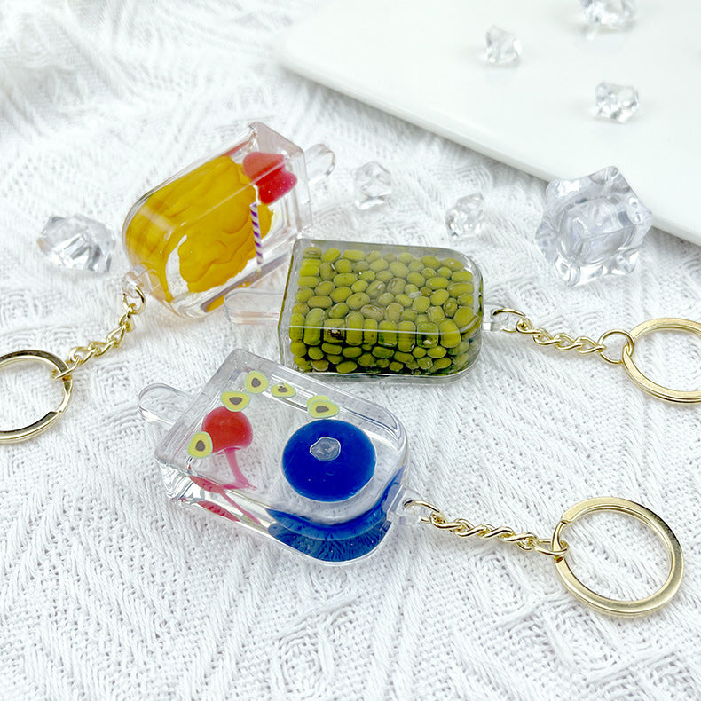 Keychain Resin Ice Cream Popsicle Ice Cream Model Pendant Minimo de compra 2 MQu011