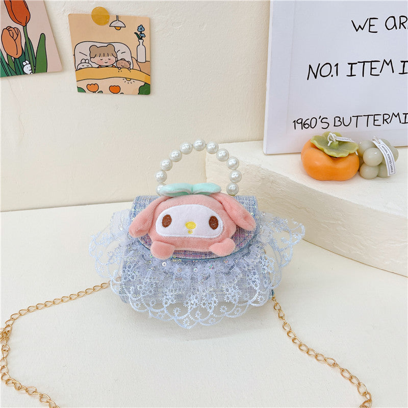 PU cute cartoon pearl handbag (Minimo de compra 3) MIC-BSCR003