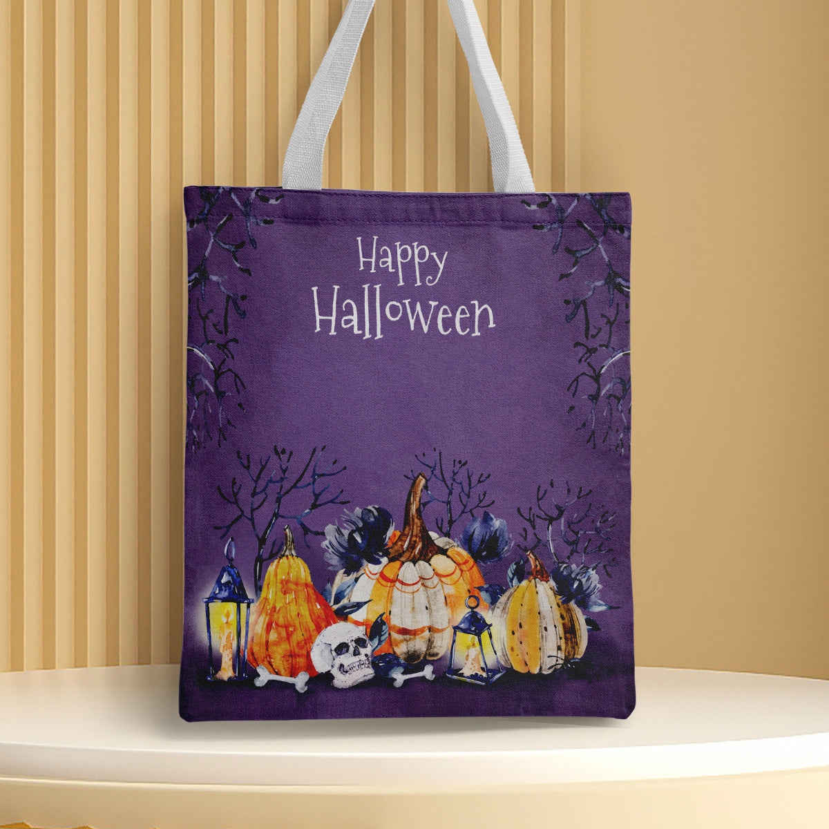 Polyester Halloween canvas shoulder bag (Minimo de Compra 2) MYA-QB007