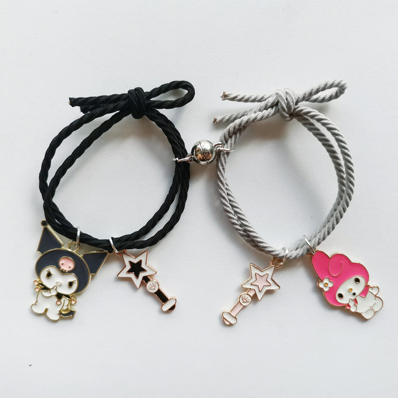 Love Magnetic Cartoon Bracelet Cute Small Rubber Band Bracelet YQS001