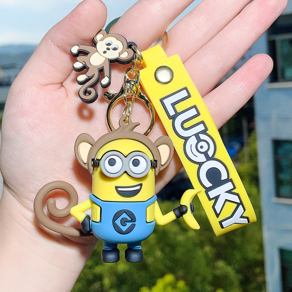 PVC cartoon yellow cute keychain MYA-QiC041