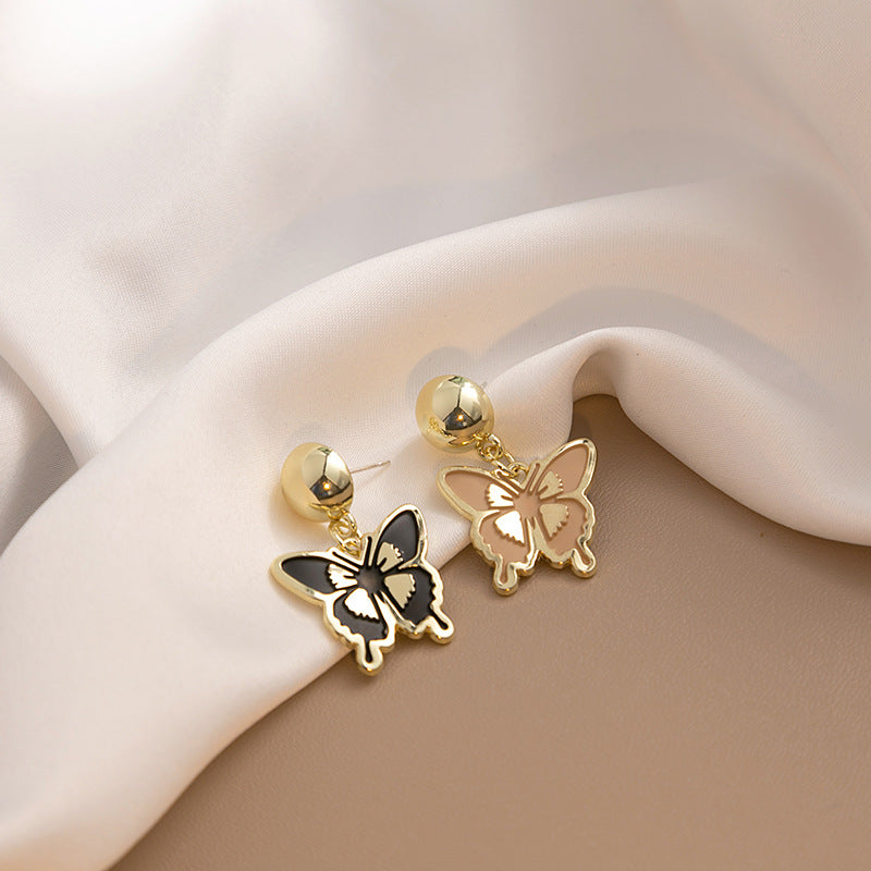 Alloy color matching bow earrings (Minimo de Compra 2) MIC-MDD058