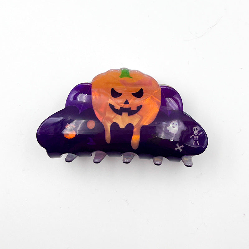 Plastic Halloween Pumpkin Bat Hair Clip (Minimo de Compra 10) MIC-HangX002