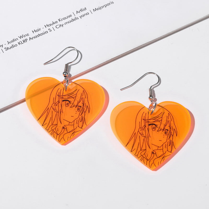 Cute Cartoon Acrylic earrings MIC-XueP004