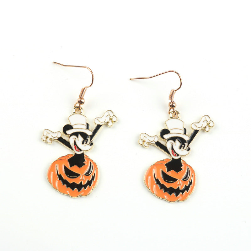 Alloy Ghost Skull Earrings (Minimo de Compra 2) MIC-FuYu002