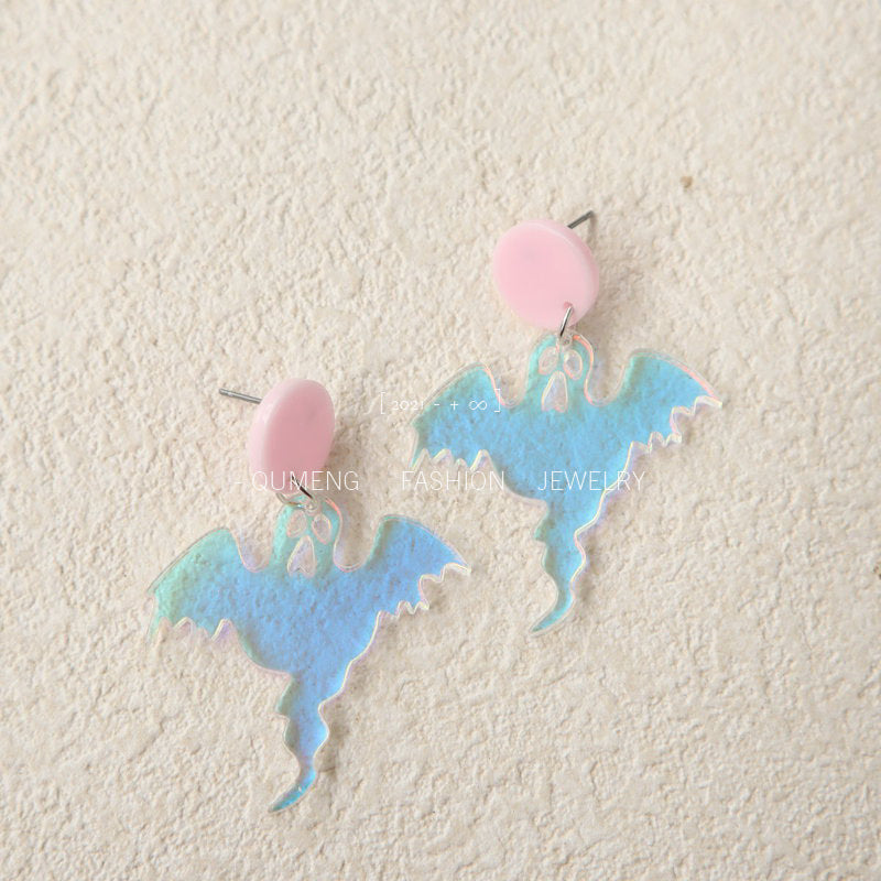 Acrylic Halloween Ghost Earrings (Minimo de Compra 3) MIC-OuG071