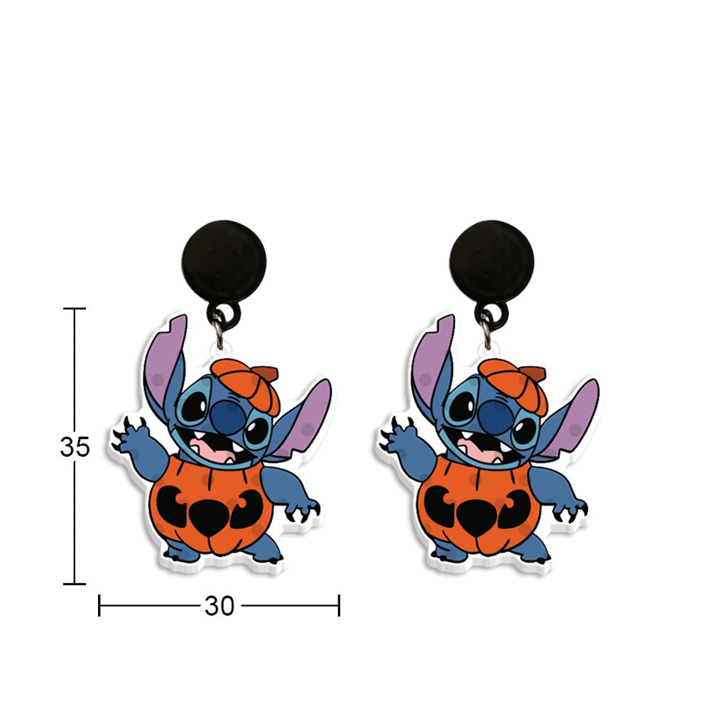 Alloy cartoon cute earrings (Minimo de Compra 2) MYA-ZhaoH001