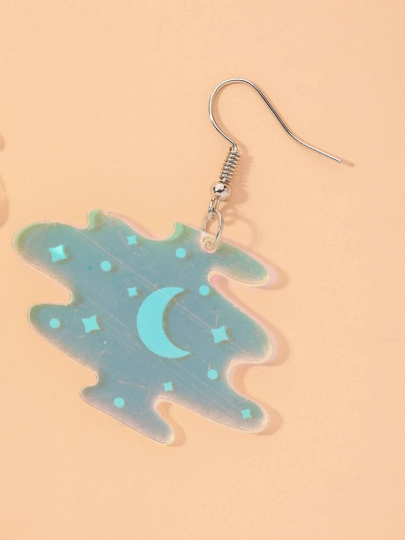 Acrylic Colorful Night Sky Starry Sky Earrings MIC-JianL008