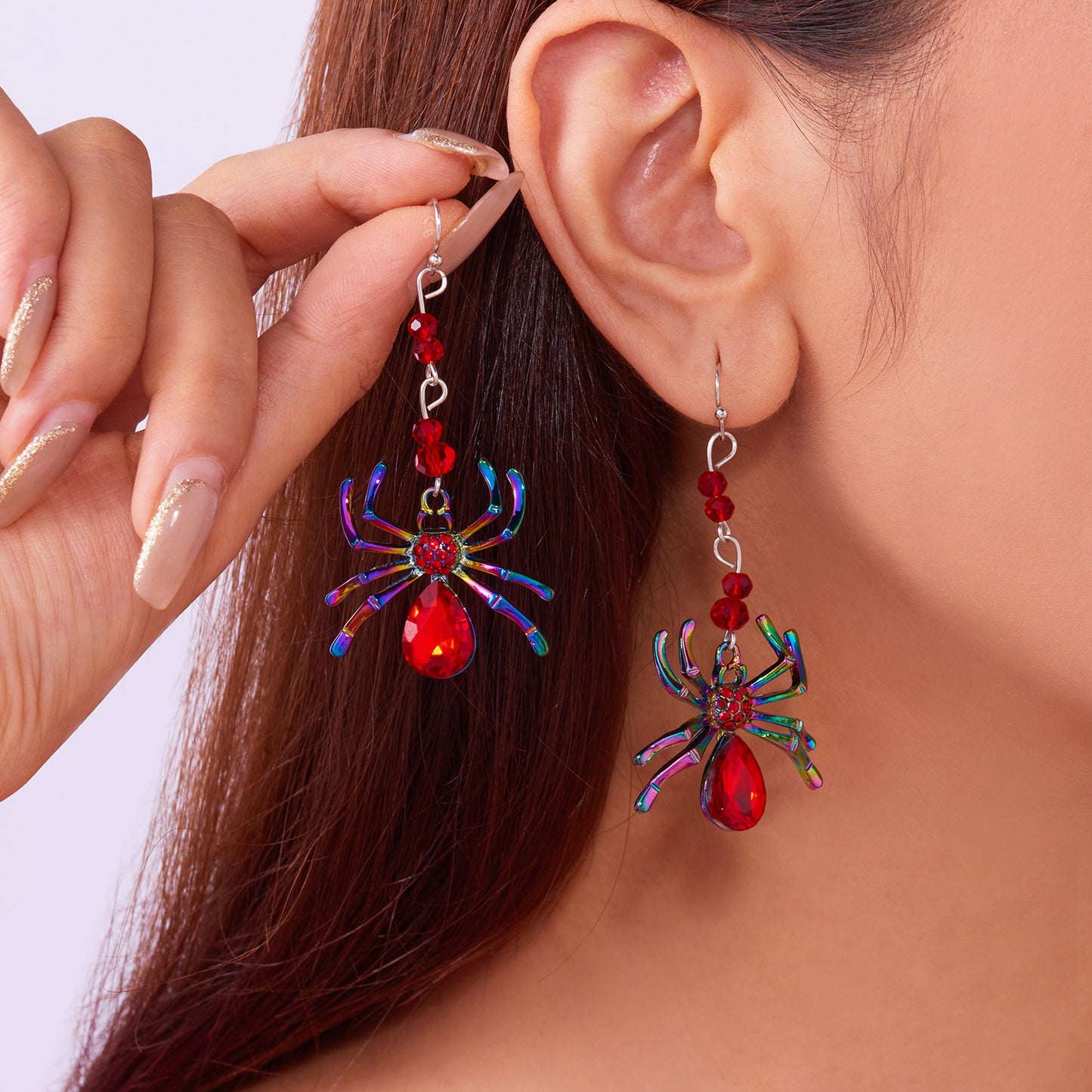 Alloy Halloween New Spider Earrings MIC-ChuY013