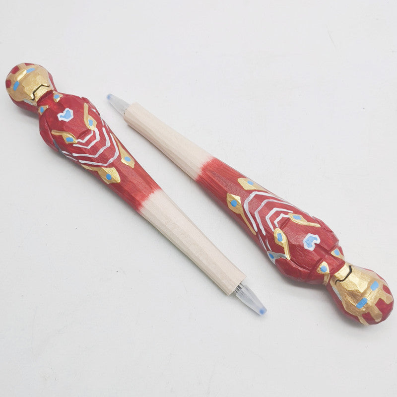 Ballpoint Pen Bamboo Wood Carving Animal Pen Panda Wood Pen ShiD003