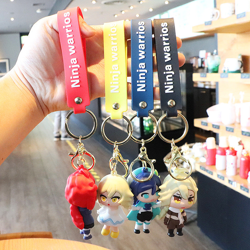 PVC cartoon version Q keychain MIC-LanC004