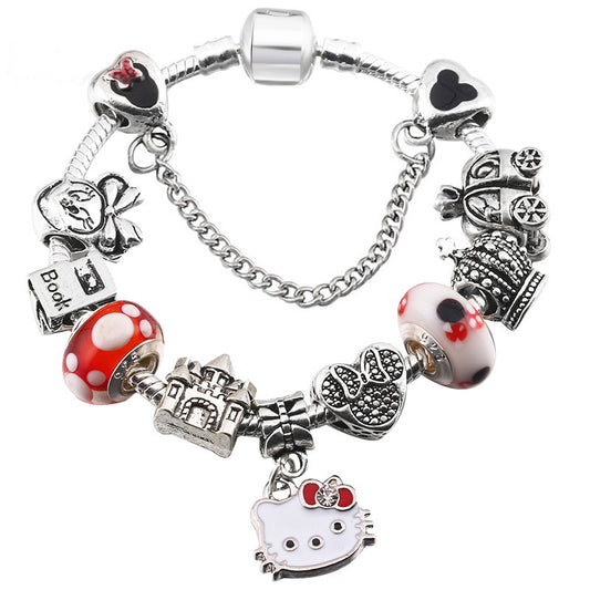 Alloy DIY Pandora Cartoon Bracelet MYA-LiY025